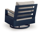 East Beach - Swivel Glider Chair With Cushion - Blue by Unique Piece Furniture