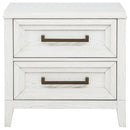 Marielle 2-drawer Nightstand Bedside Table Distressed White
