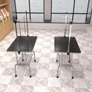 Professional Dog Pet Grooming Table Adjustable Heavy Duty Portable With Arm & Noose & Mesh Tray - Black by HouseOfZazla