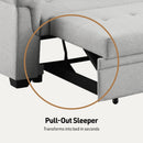 Lucca - Reversible Sleeper Sectional Sofa With Storage Chaise by Unique Piece Furniture