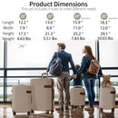 4 Piece Luggage Suitcase Set, Hard Shell Lightweight Expandable Travel Luggage With 4 Packing Cubes