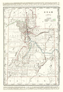 Vintage Map of Utah 1895