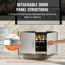 BBQ Access Door, 36W x 21H Inch Stainless Steel Outdoor Kitchen Door by HouseOfZazla