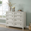 8 Drawer Dresser With Framed Fronts And Smooth Metal Glides by HouseOfZazla