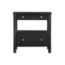Danielle - 2 Drawer Nightstand - Black by HouseOfZazla