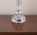 Karat - Contemporary Crystal Table Lamp (Set of 2) - Clear Crystal / Chrome / White Softback by HouseOfZazla
