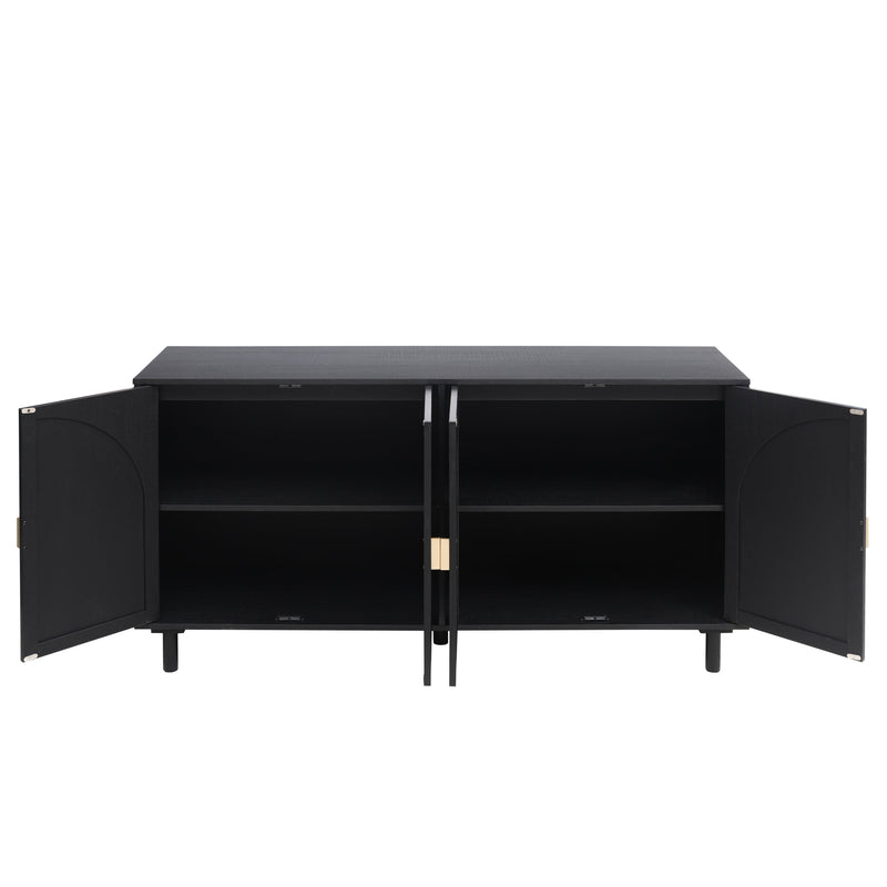 4 Door Cabinet, Suitable for Bedroom, Living Room, Study