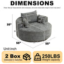 Single 360 Degree Swivel Chair For Living Room by HouseOfZazla