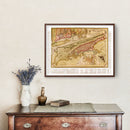 Vintage Map of New York City, New York 1821