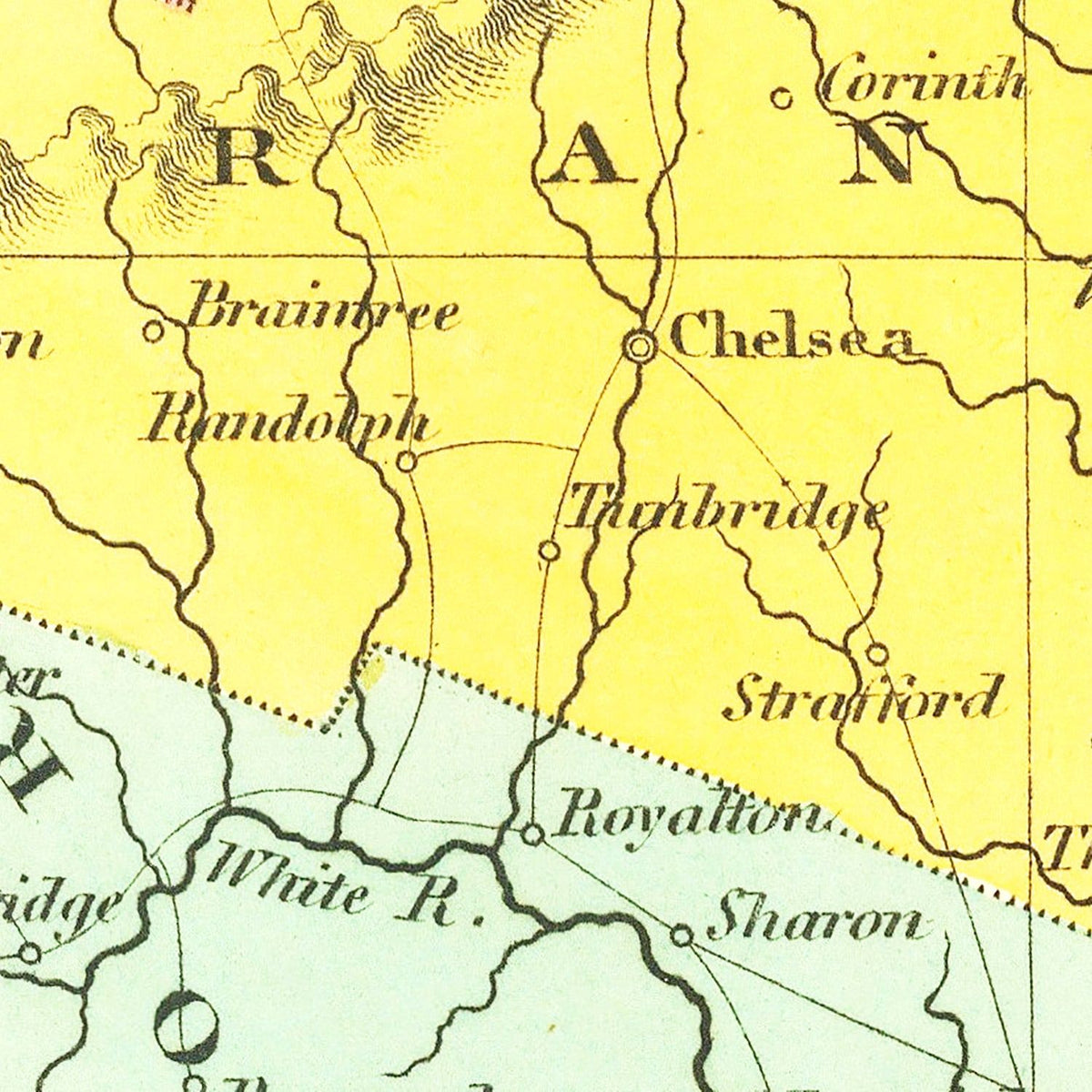 Vintage Map of Vermont 1824, photo 2 of 5