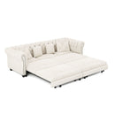 3 In 1 Pull Out Convertible Sleeper Sofa Bed, King Size, Chaise Lounge