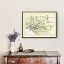 Vintage Map of Virginia 1630