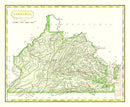 Vintage Map of Virginia 1804