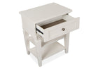 Willowbrook - Open Nightstand - Egg Shell White With Slight Rub Through by Unique Piece Furniture