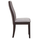 Upholstered Dining Chair (Set of 2) - Taupe / Brown