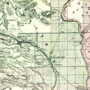 Vintage Map of Washington 1889