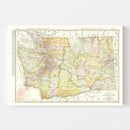 Vintage Map of Washington 1917