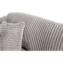 Modern CorduroyCorner sofa Sleeper Sofa Couch With Comfy Deep Seat& 6 Pillows