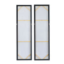 Elongated Modern Abstract Oil Paintings Wall Art Set of 2