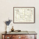 Vintage Map of Wyoming 1884