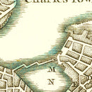 Vintage Map of Boston, Massachusetts 1764