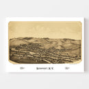 Vintage Map of Newport, New York 1890