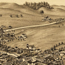 Vintage Map of Newport, New York 1890