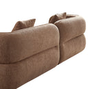 Sectional Sofa With Durable Fabric, Solid Wood Frame, And High Density Sponge Fill by HouseOfZazla
