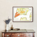 Vintage Map of New York City, New York 1776