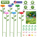 Metal Bee Watering Stations 6-Pack with Anti-Drowning Design