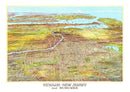 Vintage Map of Newark, New Jersey 1916