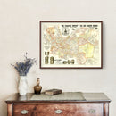 Vintage Map of Pittsburgh, Pennsylvania 1898