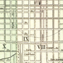 Vintage Map of Louisville, Kentucky 1875