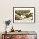 Vintage Map of Niagara Falls, New York 1882