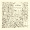 Vintage Columbia National Forest Map 1913