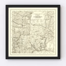 Vintage Columbia National Forest Map 1913