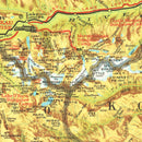 Vintage Map of the Canadian Rockies 1930