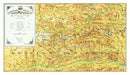 Vintage Map of the Canadian Rockies 1930