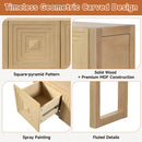 Geometric Carved Console Table With 3 Soft Close Drawers by HouseOfZazla