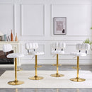 Adjustable Height Bar Stools & Footrest For Kitchen Island (Set of 2)