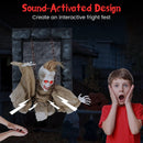 Halloween Hanging Animated Zombie Prisoner Decoration Sound-Activated by LJGDeals
