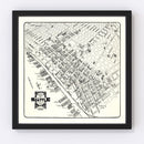 Vintage Seattle Business District Map 1904