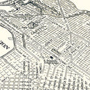 Vintage Map of Seattle, Washington 1925