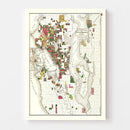 Vintage Map of Seattle, Washington 1890