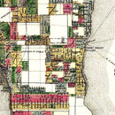 Vintage Map of Seattle, Washington 1890