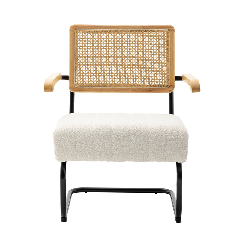 Accent Chair - Modern Industrial Slant Armchair with Metal Frame - Premium High Density Soft Single chair for Living Room Bedroom