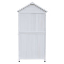 67-Inch White Storage Shed