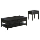 Sutter - 2 Piece Coffee And End Table Set - Dark Brown