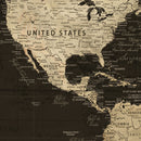 Personalized Push Pin World Map Canvas Print – Custom Travel