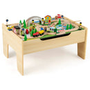 78 Pieces Activity Railway Playset for Kids Aged 3+ by LJGDeals